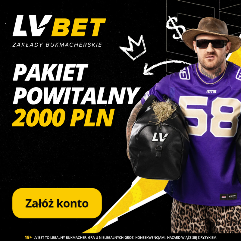 Przykładowy bonus powitalny Lvbet